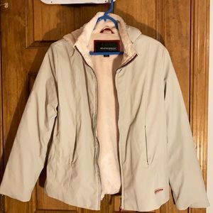 Beige fall jacket